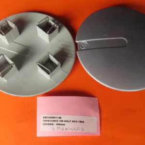 8501H0601149 TAPACUBOS TAPA CENTRAL RUEDA  4-tornillos ALUMINIO TITANIO GRIS VOLKSWAGEN GOLF MK3 dede 1994 Diametro165mm