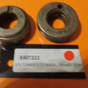 8507222 RODAMIENTO AXIAL de BOLAS bulón MANGUETA TURISMOS CLASICOS DE EPOCA Agujero 19 mm Diametro 43mm Grueso 16 mm