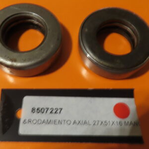8507227 RODAMIENTO AXIAL de BOLAS bulón MANGUETA TURISMOS CLASICOS DE EPOCA Agujero 27 mm Diámetro 51mm Grueso 16 mm