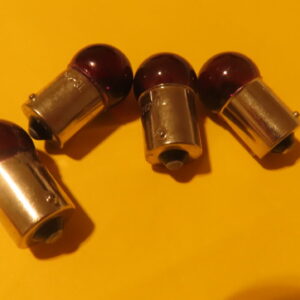 AMO130R LAMPARA PILOTO ESFERICA (BA15s) 18x35mm 12Vols 10-Watios 1-Polo Color ROJO Especial Coches Clasicos tuning