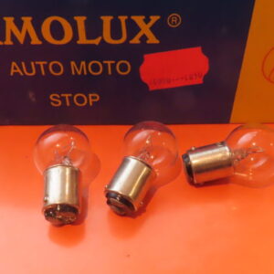 AMO144 LAMPARA STOP BA15d 12-Vols 2-polos 15Watios 1-Filamento 23x42mm 2-Tetones Centrados Especial Coches Clasicos
