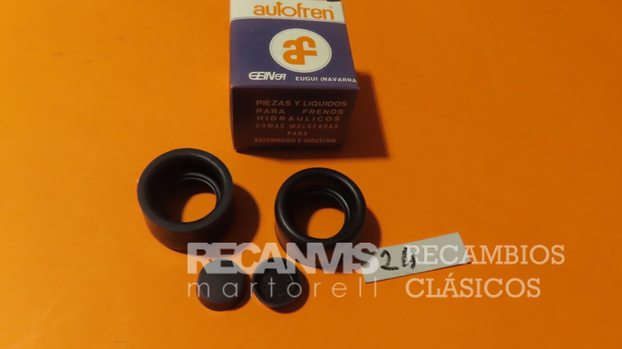 SEID3024 KIT JUEGO GOMAS BOMBIN CILINDRO FRENO TRASERO  DKW F-1000 MERCEDES 15,90mm Diametro