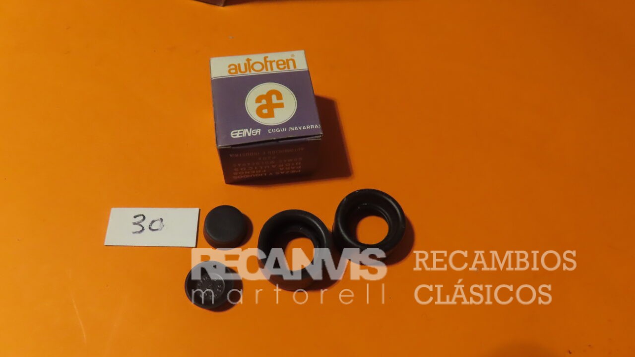 SEID3030 KIT JUEGO GOMAS BOMBIN CILINDRO FRENO TRASERO  DKW F-1000 MERCEDES 19mm Diametro