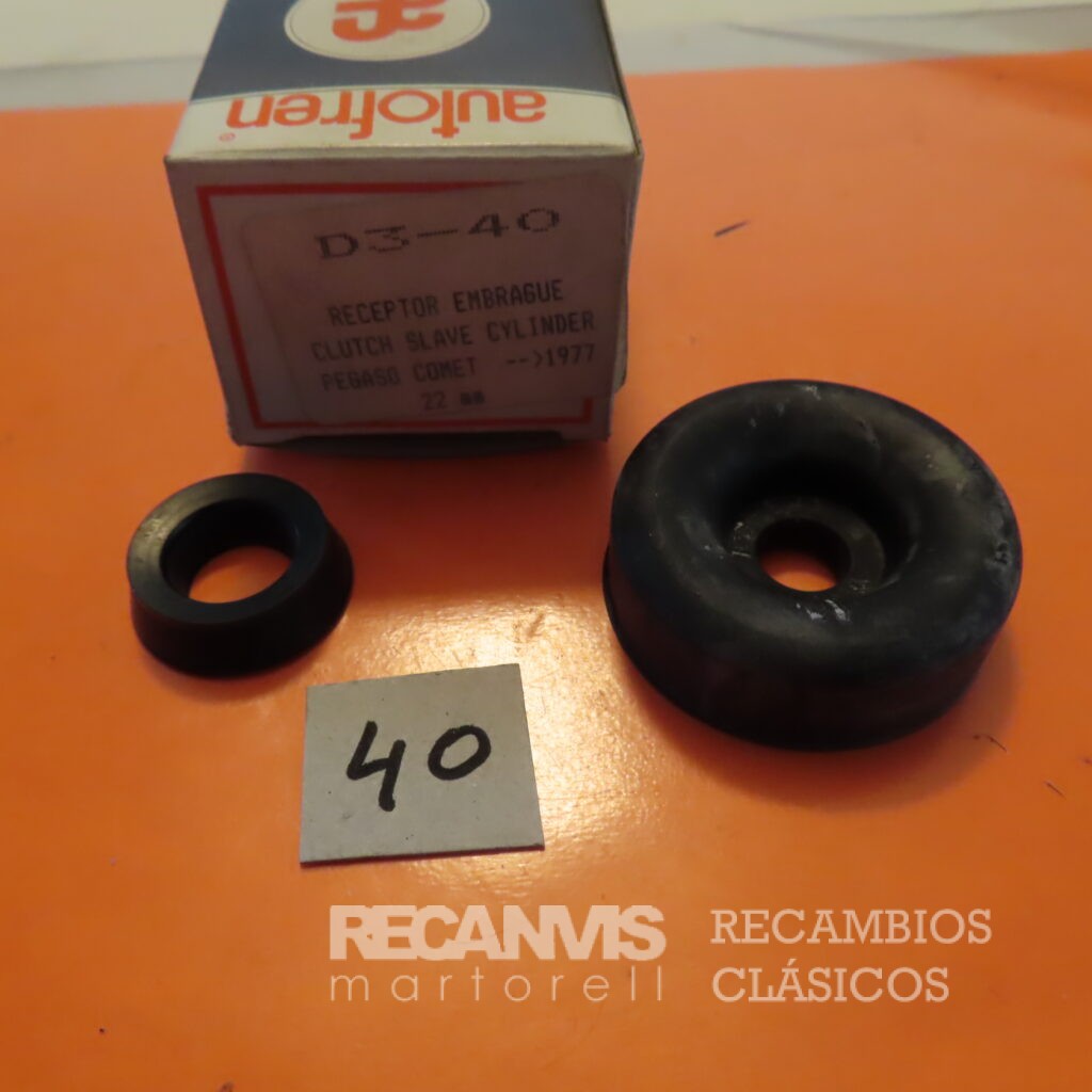 SEID3040 JUEGO GOMAS BOMBIN CILINDRO RECEPTOR EMBRAGUE 22mm PEGASO COMET hasta 1977