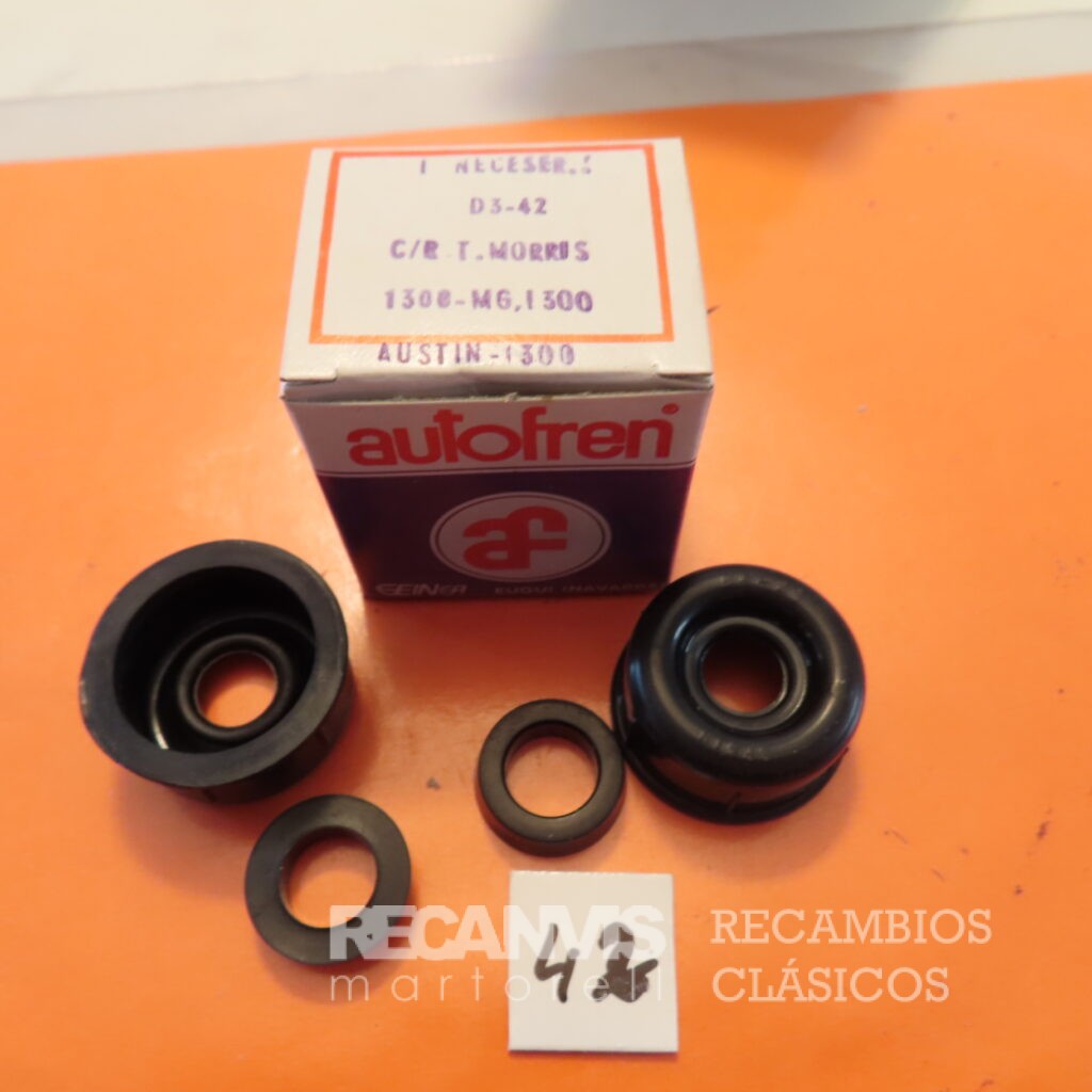 SEID3042 JUEGO GOMAS BOMBIN CILINDRO FRENO TRASERO MORRIS-1300 MG-1300 AUSTIN VICTORIA 20,32mm Sistema LOCKHEED