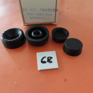 SEID3068 JUEGO GOMAS BOMBIN CILINDRO TRASERO 17,5mm CITROEN 2-CV  AZAM DYANE FORD FIESTA 1300