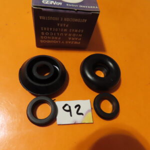 SEID3092 JUEGO GOMAS BOMBIN CILINDRO FRENOS 19,05mm TRASERO SEAT-600-D E L SEAT-850 Sistema GIRLING
