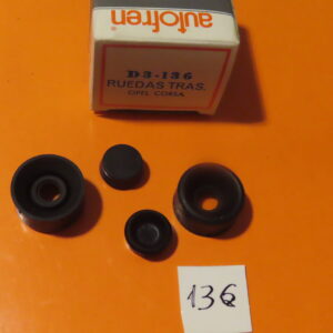 SEID3136 JUEGO GOMAS BOMBIN CILINDRO FRENO TRASERO 14,30mm OPEL CORSA KADETT 1.0 1.2  Sistema FAG