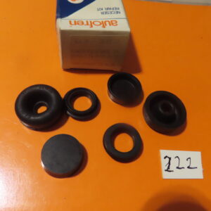 SEID3222 JUEGO GOMAS BOMBIN CILINDRO FRENO 23,81mm DELANTERO TAMBOR/DRUM RENAULT-4 Sistema BENDIX
