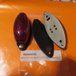 850I0062RB PLOTO GALIBO CLASICO ROJO y BLANCO OVALADO 40x95mm (Precio UNIDAD)