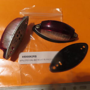 850I0062RB PLOTO GALIBO CLASICO ROJO y BLANCO OVALADO 40x95mm (Precio UNIDAD)