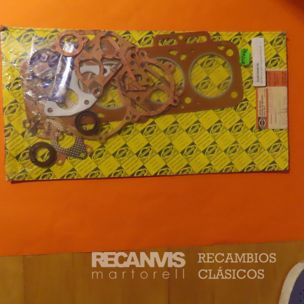 GLAD30890-00 JUEGO JUNTAS DESCARBONIZACION SEAT IBIZA MALAGA RONDA Motor System Porche 1,2 Lto 47Kw/62Ps Motor 021A1/021C.10001 75mm AGUJEROS desde 1984 a1993