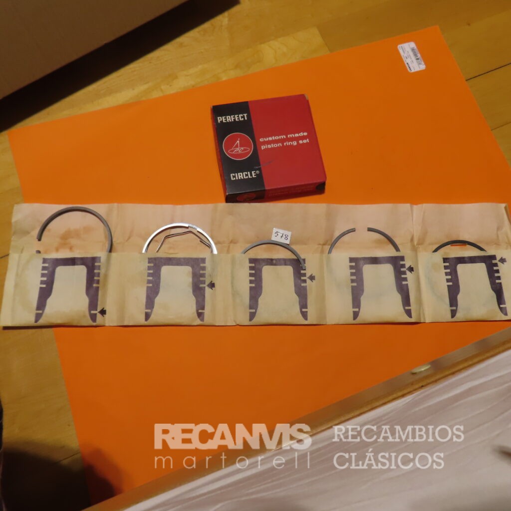 85080329 SEGMENTOS AROS PERKINS Motor P-3/152  P-4/203  P-6/35 STD  91,49mm  Diametro desde 1960