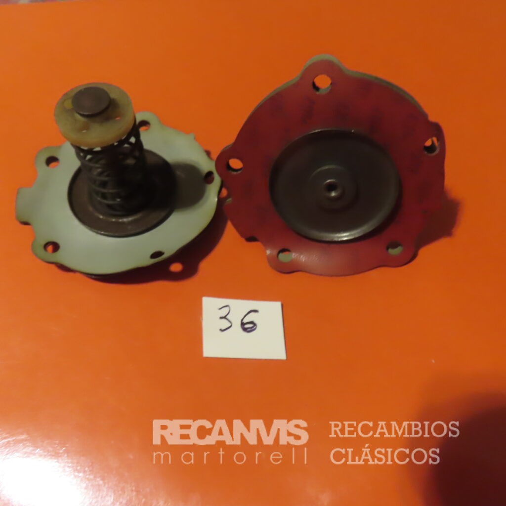 8507236 MEMBRANA BOMBA GASOLINA GAS-OIL 5-AGUJEROS 62mm Diametro 35mm ENTRE AGUJEROS 42mm ALTURA TOTAL