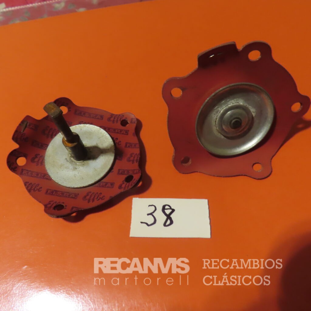 8507238 MEMBRANA BOMBA GASOLINA GAS-OIL 5-AGUJEROS 58mm Diametro 33mm ENTRE AGUJEROS 45mm ALTURA TOTAL