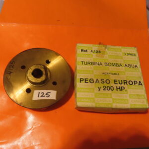 850C4155 TURBINA BOMBA AGUA PEGASO-200-HP de METAL  Con Nucleo de estopada  de ACERO INOX 99mm Diametro Agujero 14mm Altura 29mm 7-Palas
