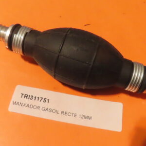 TRI311751 BOMBA MANCHADOR CEVADO GASOLINA GAS-OIL PARA INTERCALAR EN TUBO de Salida Deposito 12mm (Universal Vehiculos Clasicos) )