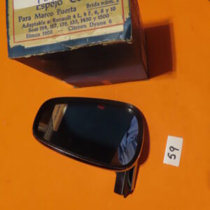 850I0059 ESPEJO MARCO PUERTA IZQUIERDA INOX Con ABRAZADERA Sin Agujeros