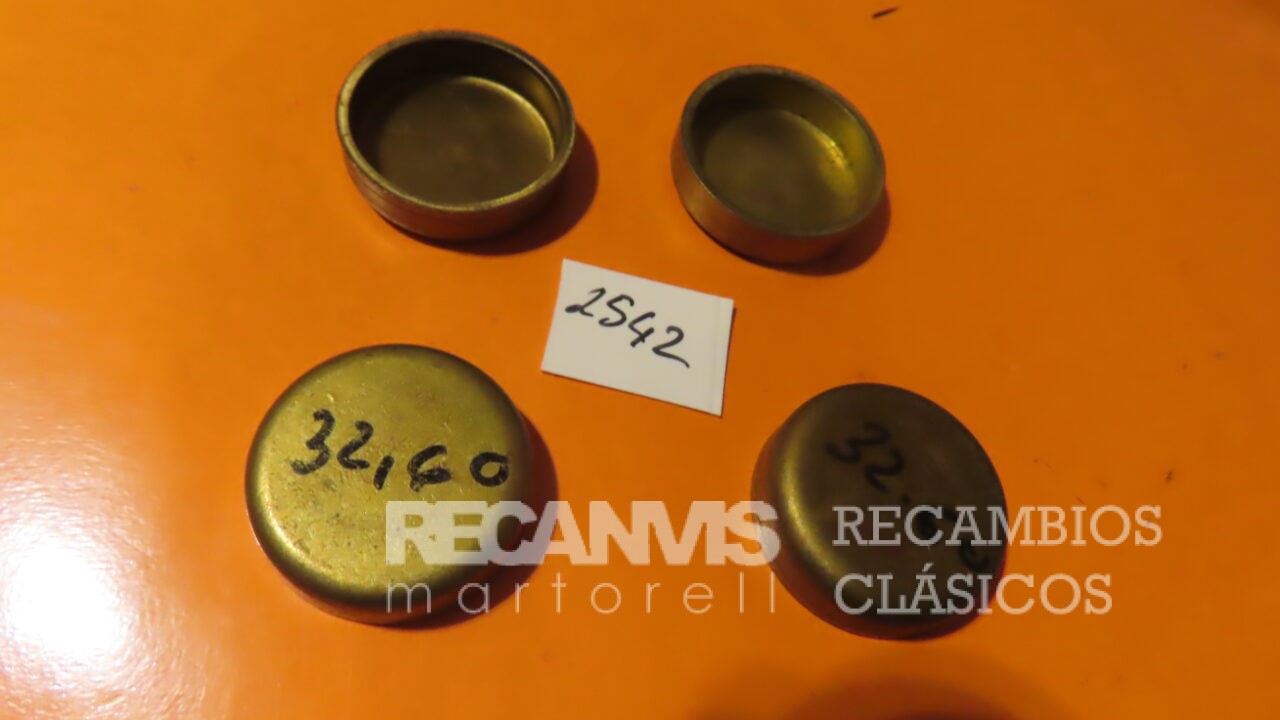 MET0242 TAPON de CAZOLETA BLOQUE AGUA Motor CULATA diametro 32,60mm de METAL (Precio Unidad)