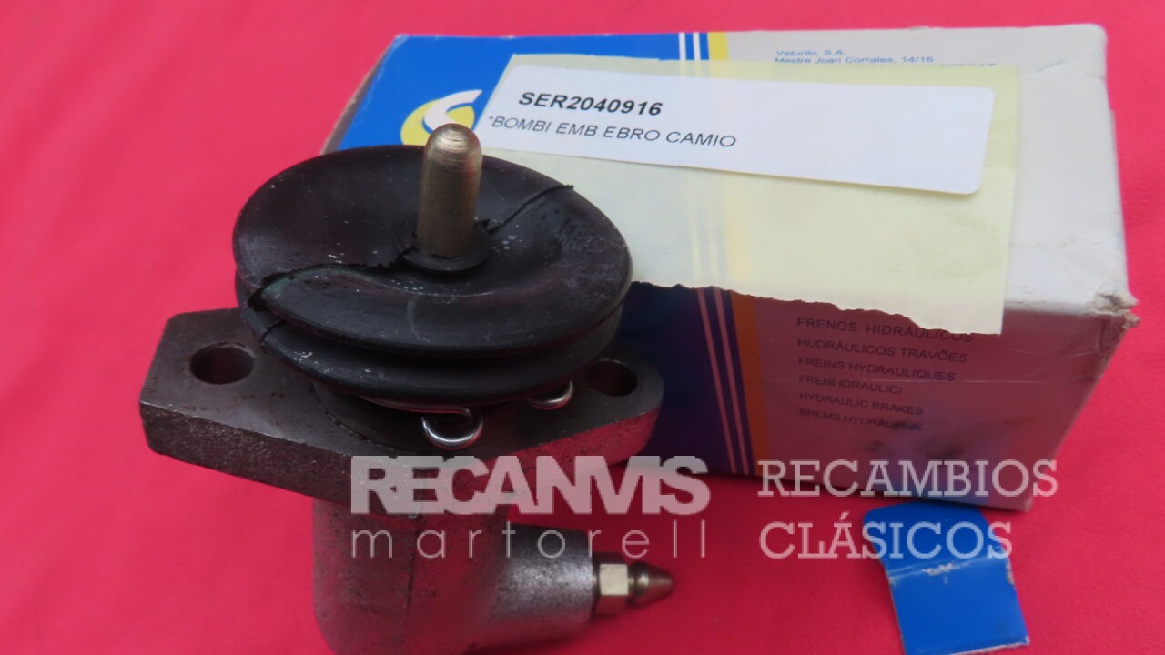 SER2040936 BOMBIN CILINDRO ESCLAVO RECEPTOR EMBRAGUE NISSAS D33N PATROL 6-Cilindros RD28 3,3TD Motor Diametro 19,05mm ROSCA 10x100mm desde 1985 a 1996