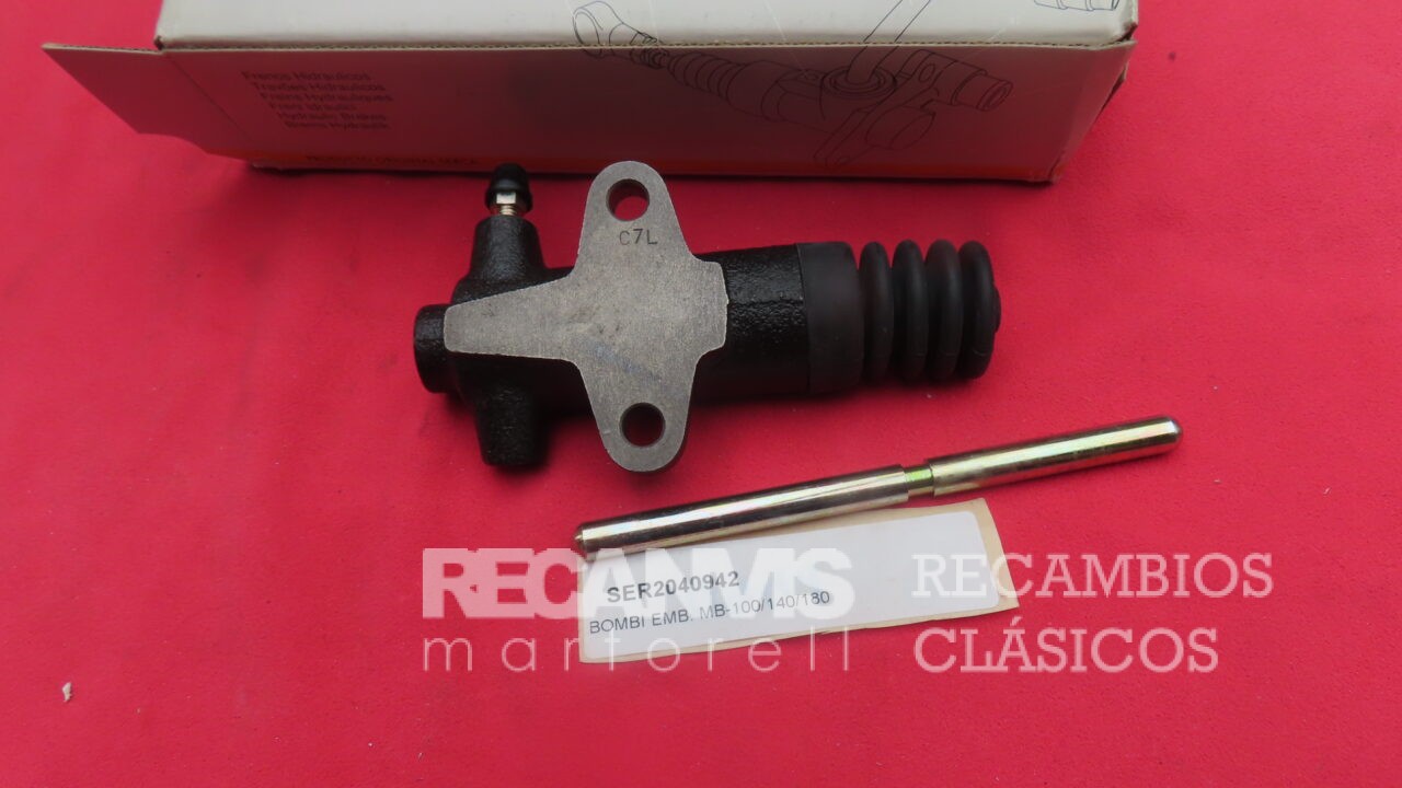 SER2040942 BOMBIN CILINDRO ESCLAVO RECEPTOR EMBRAGUE MERCEDES MB-100D MB-140D MB-180D Diametro 25,40mm Rosca12x100mm