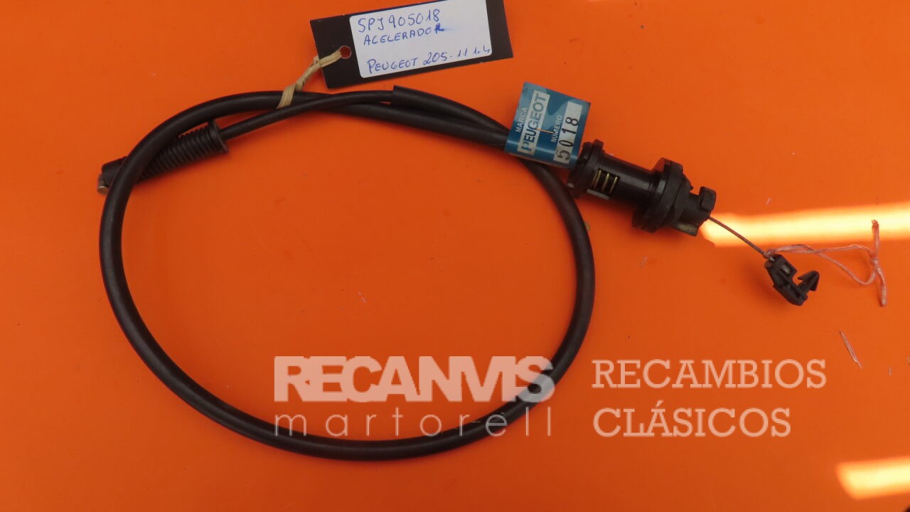 SPJ905018 CABLE ACELERADOR PEUGEOT-205 Largo 992mm 94