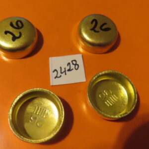 TRI322928  TAPON de CAZOLETA BLOQUE AGUA Motor CULATA diametro 26mm de METAL (Precio Unidad)