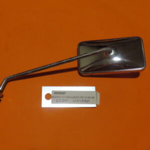 850I0037 ESPEJO RETROVISOR  CROMADO MOTO CICLOMOTOR CLASICA 120mm LARGO 70mm ALTO Rosca Varilla 8x125mm