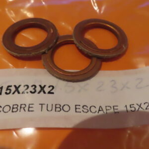 850J15X23X2 ARANDELA JUNTA COLECTOR ESCAPE MOTOS COBRE 15X23X2 (Precio Unidad)