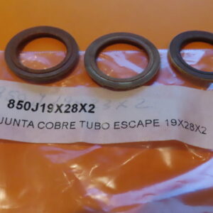 850J19X28X2 ARANDELA JUNTA COLECTOR ESCAPE MOTOS COBRE 19X28X2 (Precio Unidad)