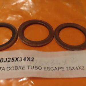 850J25X34X2 ARANDELA JUNTA COLECTOR ESCAPE MOTOS COBRE 25X34X2 (Precio Unidad)