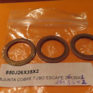 850J26X35X2 ARANDELA JUNTA COLECTOR ESCAPE MOTOS COBRE 26X35X2 (Precio Unidad)