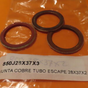 850J28X37X2 ARANDELA JUNTA COLECTOR ESCAPE MOTOS COBRE 28X37X2 (Precio Unidad)