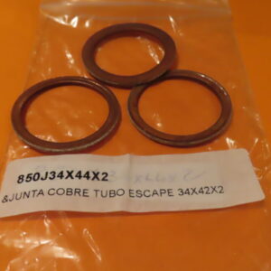 850J34X44X2 ARANDELA JUNTA COLECTOR ESCAPE MOTOS COBRE 34X44X2 (Precio Unidad)