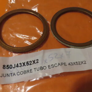 850J43X52X2 ARANDELA JUNTA CULATA y COLECTOR ESCAPE MOTOS COBRE 43X52X2 (Precio Unidad)