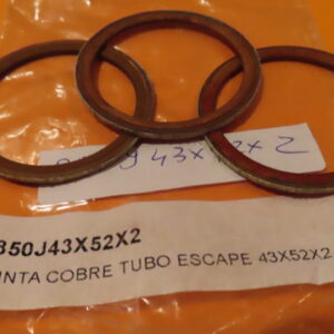 850J43X52X2 ARANDELA JUNTA CULATA y COLECTOR ESCAPE MOTOS COBRE 43X52X2 (Precio Unidad)