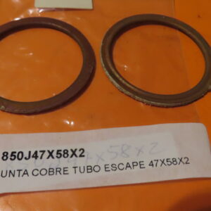 850J47X58X2 ARANDELA JUNTA CULATA y COLECTOR ESCAPE MOTOS COBRE 47X58X2 (Precio Unidad)