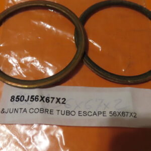 850J56X67X2 ARANDELA JUNTA CULATA y COLECTOR ESCAPE MOTOS COBRE 56X67X2 (Precio Unidad)