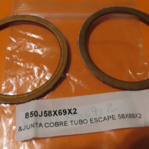850J58X69X2 ARANDELA JUNTA CULATA y COLECTOR ESCAPE MOTOS COBRE 58X69X2 (Precio Unidad)