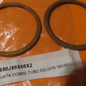 850J59X68X2 ARANDELA JUNTA CULATA y COLECTOR ESCAPE MOTOS COBRE 59X68X2 (Precio Unidad)