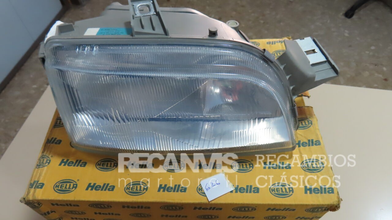 HEL1AF006826-181 OPTICA FARO Derecho FIAT PUNTO HALOGENA con luz de cruce, con luz de carretera, con luz de posición