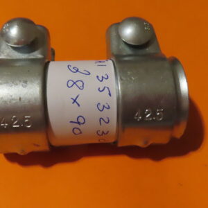 TRI353230 ABRAZADERA UNION TUBO ESCAPE 38mm INTERIOR 95mm LARGO REFORZADA