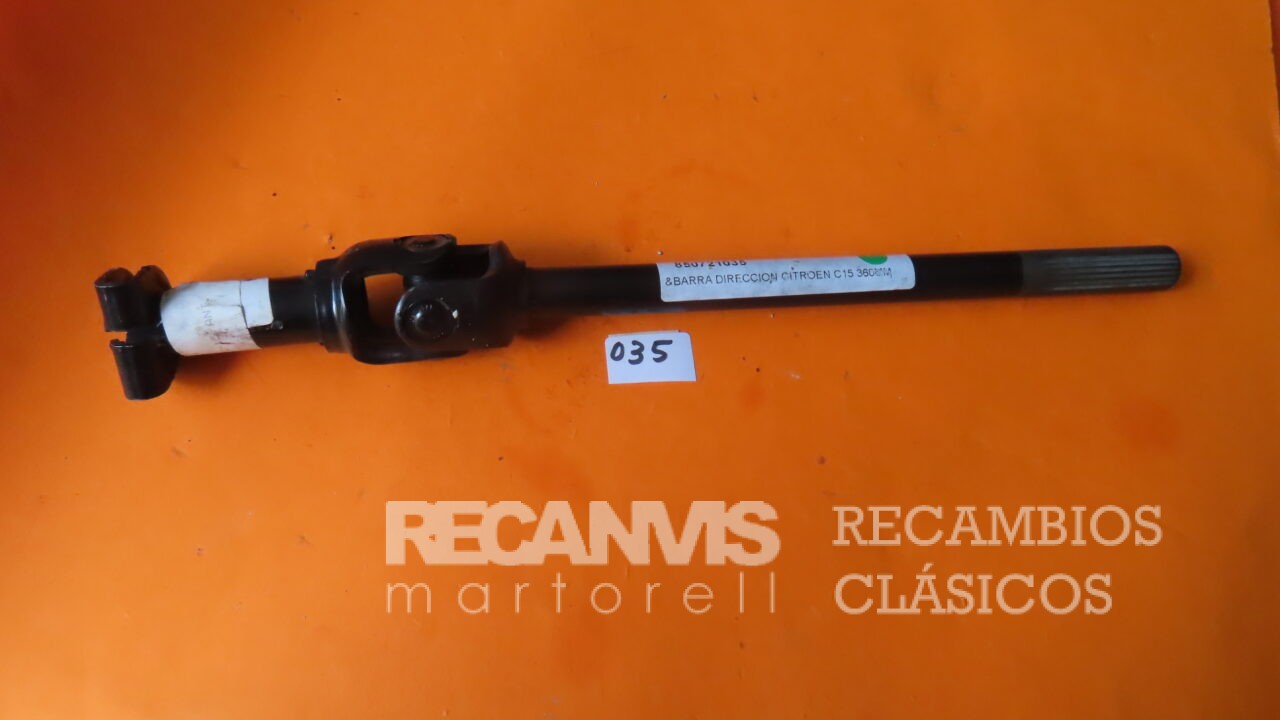TRI721035 BARRA DIRECCION MANUAL ARTICULADA CON CRUCETA CITROEN C-15 LARGO-360mm  95496537  95609776