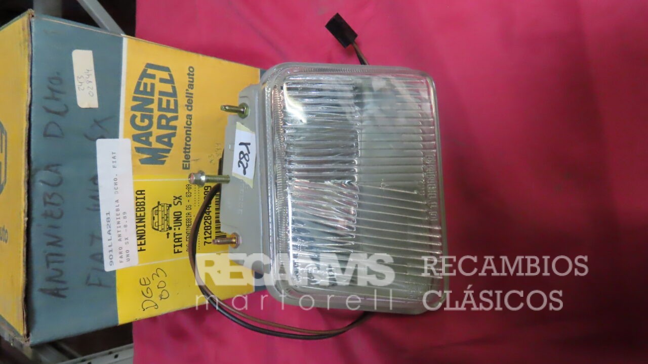 850LAA281 FARO ANTINIEBLA Derecho Halogeno FIAT Uno SXI Turbo 712028440009