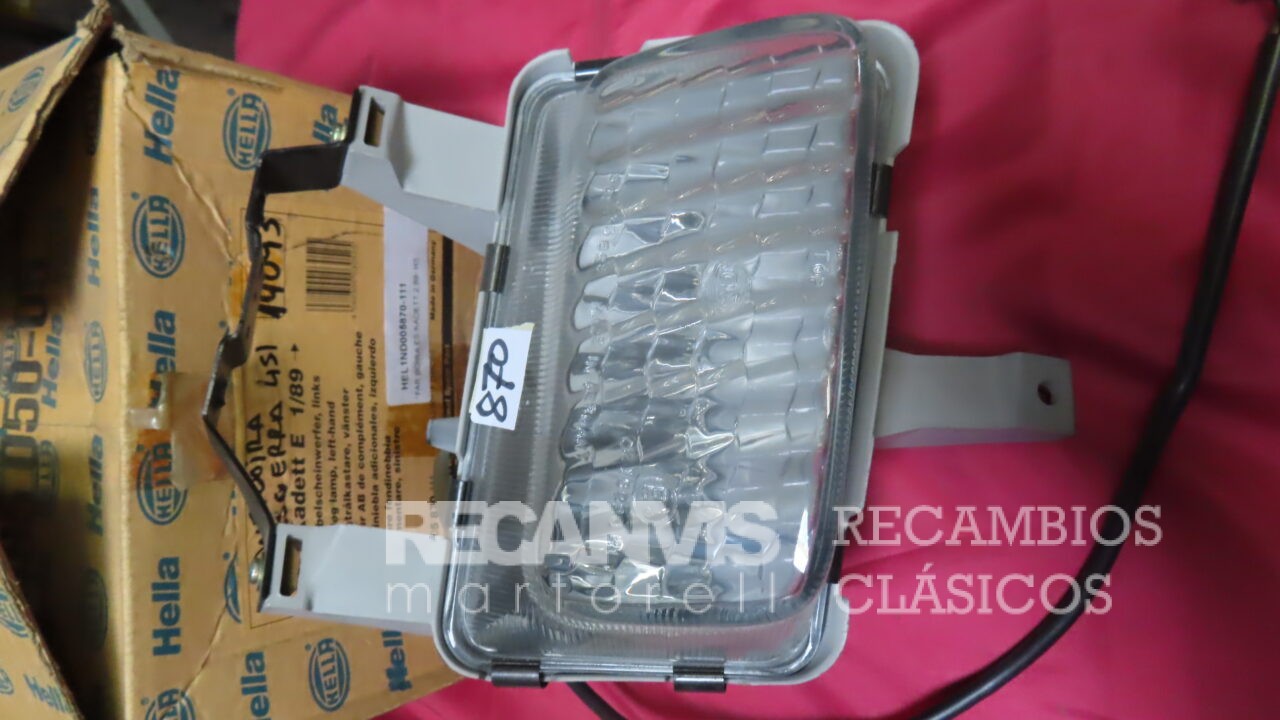 HEL1ND005870-111 FARO ANTINIEBLA IZQUIERDO OPEL KADETT desde Febrero de 1989 H-3 HALOGENO OPEL ASTRA