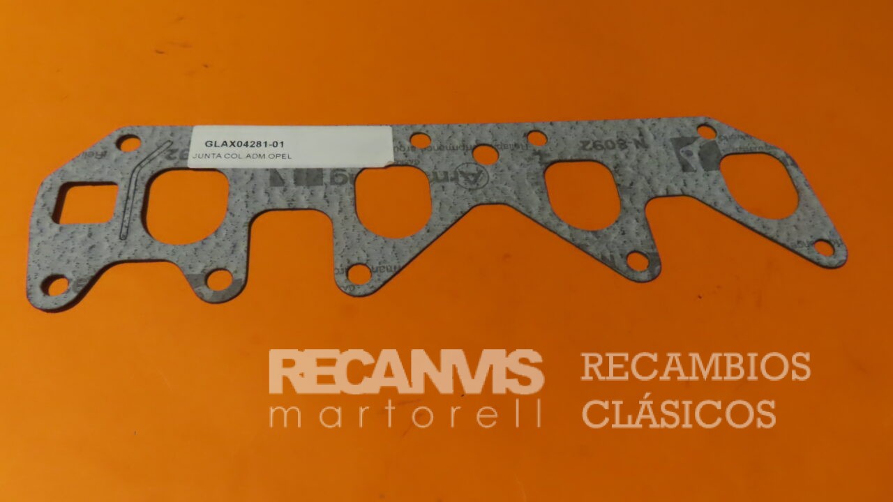 GLAX04281-01 JUNTA COLECTROR ADMISION OPEL ASCONA CORSA KADETT 1.200cc 1300cc 850716