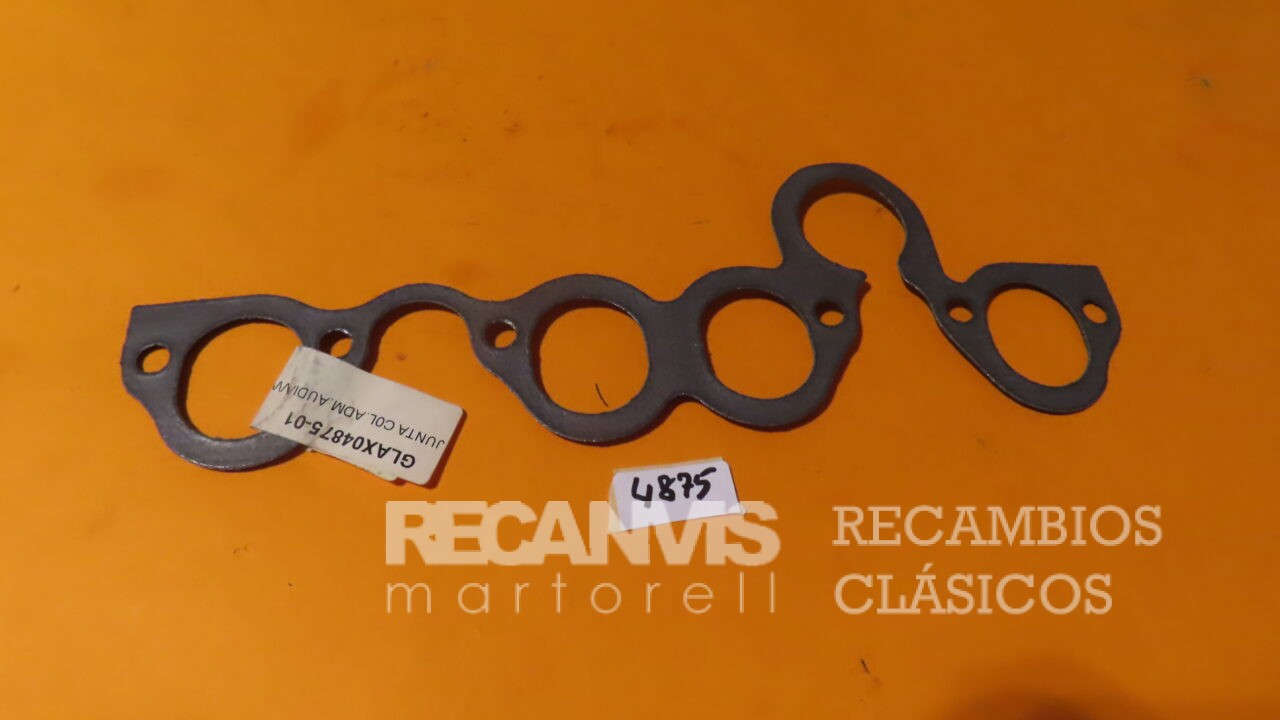 GLAX04875-01 JUNTA COLECTOR ADMISION AUDI-80 1,3cc Motor IG SEAT CORDOBA IBIZA INCA TOLEDO 1,6cc Motor 1F ABN-6Z Inyeccion Volkswagen PASSAT 1.3cc Motor ZA ZF