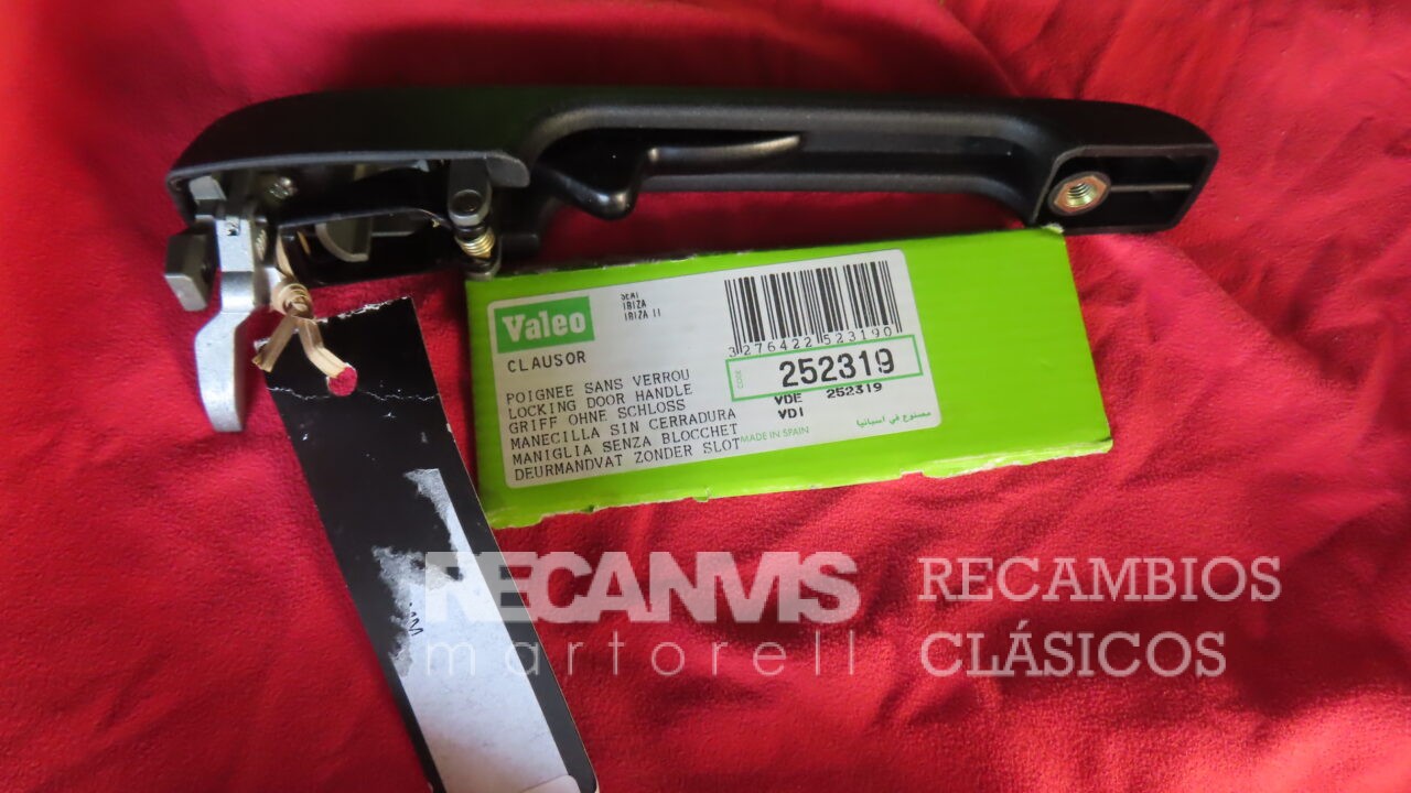 VAL252319 MANETA PUERTA TRASERA IZQUIERDA SEAT-IBIZA-I desde 02/1991 a 02/93 SE021522601A